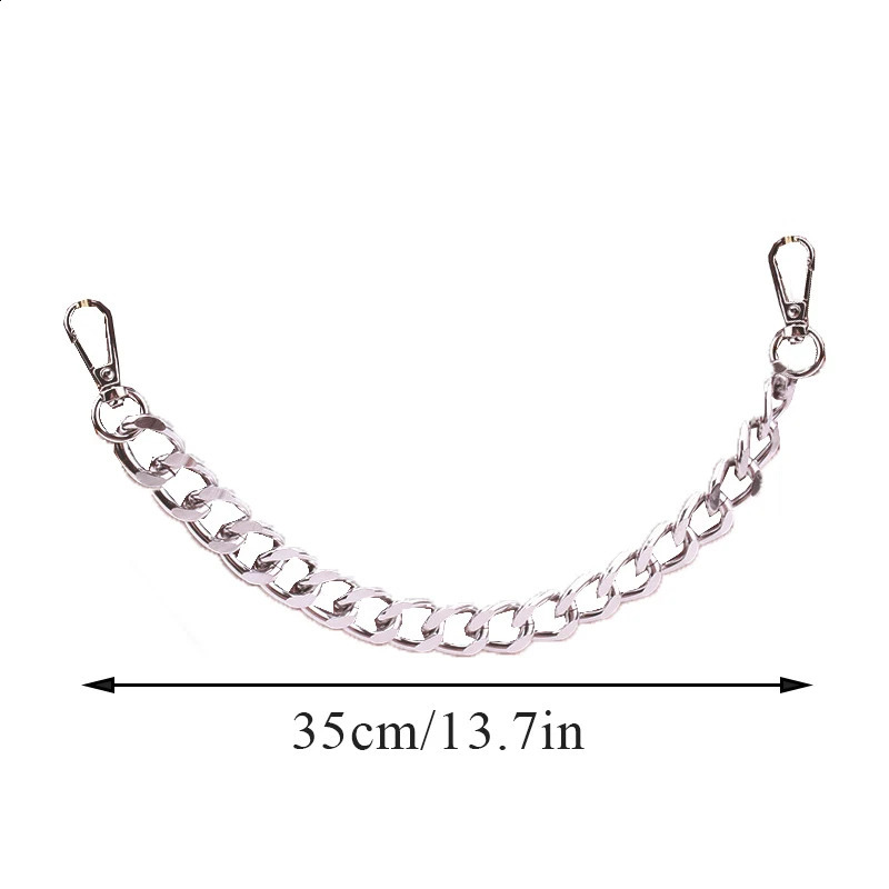 35cm Bag Chain Strap Metal Alloy Bags Handle Replacement Handbag Handles Shoulder Cross Body Bag Chains Bag Parts Accessories 240821