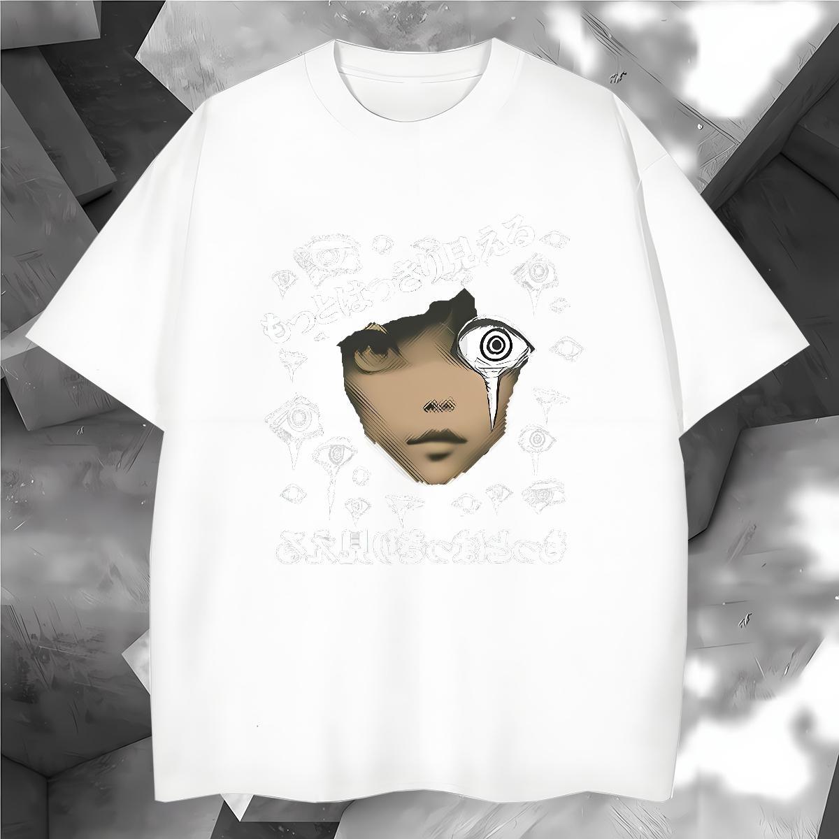 Popular girl face T shirt Daily Outfit Men Tshirts 230g 100% Cotton Fashion Design O-Neck Short Sleeve Graphic Polos