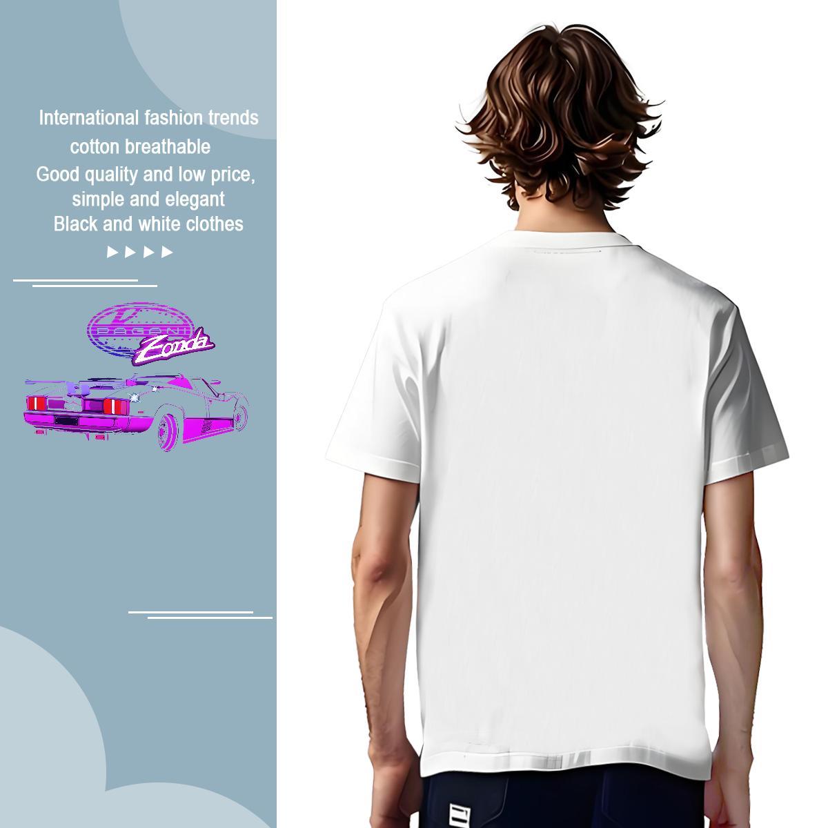 Free Shipping beach T Shirts Men Casual Daily Wear Couples T Shirts 100% Cotton 230g Fashion Design Breathable Short Sleeve Anime Tees