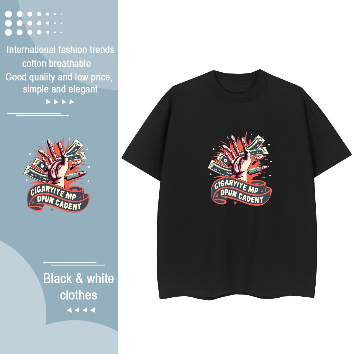Factory Direct Womens T Shirts 230g Cotton Comfortable Beach skull Lady T shirt Soft Customized Top Shirts