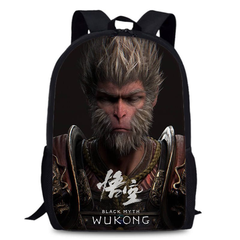 New high-quality student essential bag Black Myth Wukong backpack 15 "student computer double shoulder backpack