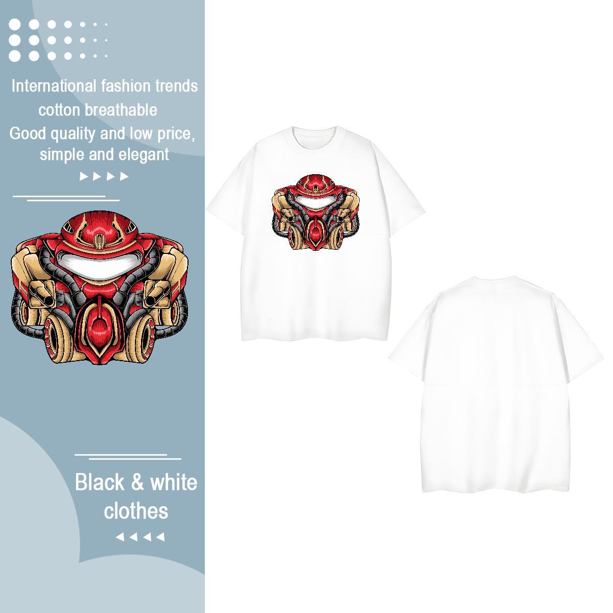 Classic T Shirt For Woman Breathable Soft 230g 100% Cotton Women Tees Customized Print ET Hip Hop Street Popular Wear
