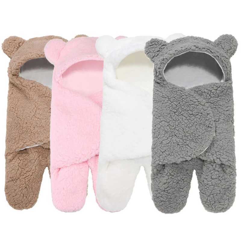 Newborn Blanket Cute Cartoon Toddler Winter Warm Sleeping Sack Stroller Wrap High Quality Safety Baby Swaddle NewXJ240822