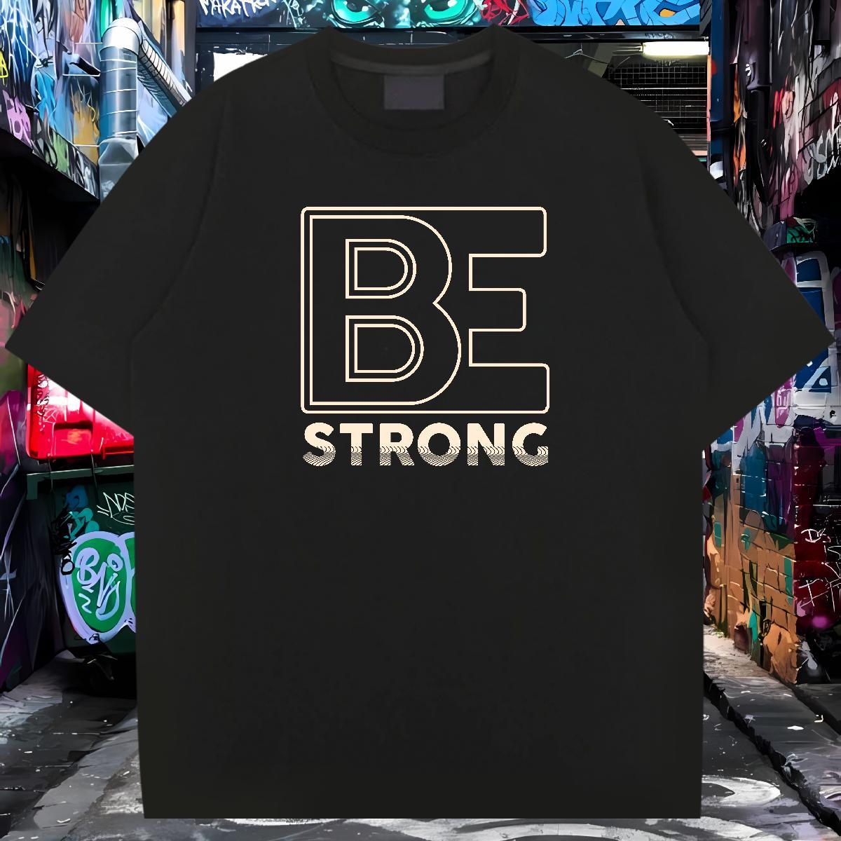 Soft T-Shirts for Men 230g Cotton letter Hip Hop Street Asian Size Round Neck Short Sleeve Mens Tshirts Fashion Design Top Tees