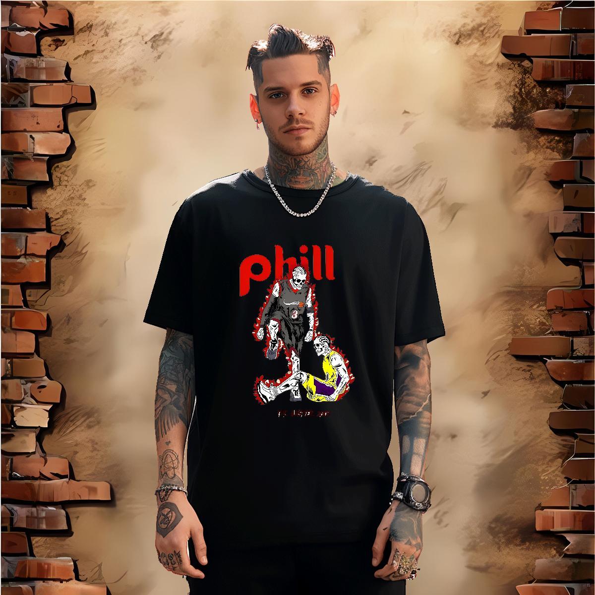 Comfortable T Shirts Men 230g Cotton skull Hip Hop Customized Print Round Neck Short Sleeve Men Tops Tees 2024 Designer Top Tees