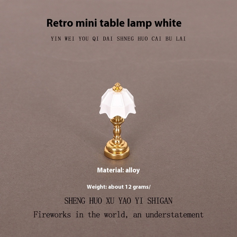 Charming Little Metal Crafted Desk Lamps - Ideal Accessory for Model Homes and Office Cubicles
