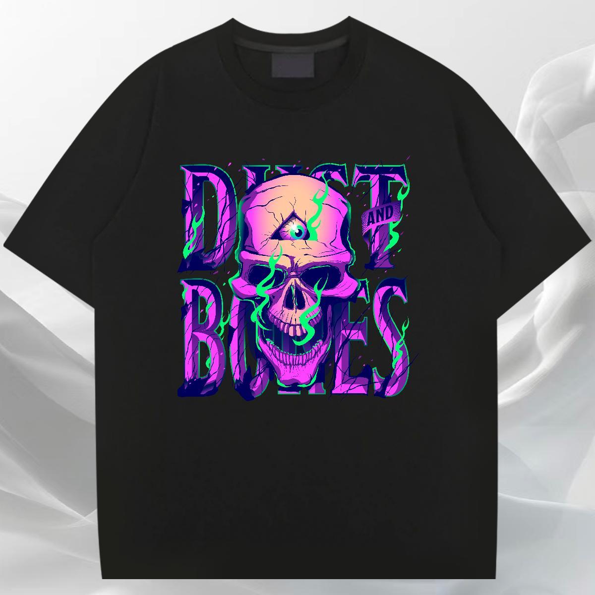 Brand T-Shirts 230g Cotton skull Outdoor Custom Big Size Breathable Soft Men Tshirts DIY Customized Tees Shirts