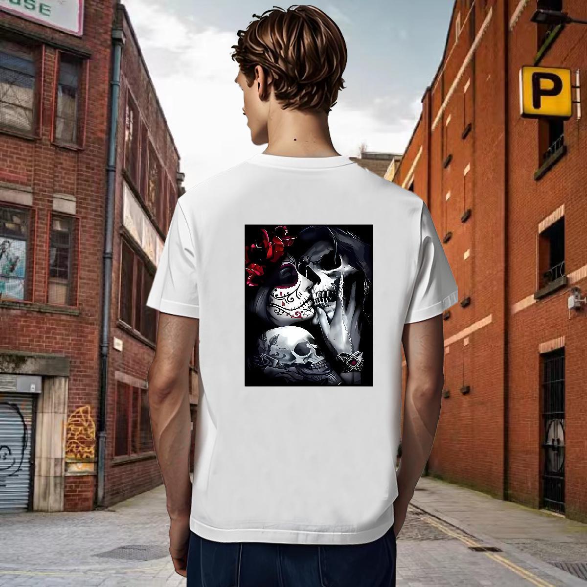Brand Man T Shirts 230g 100% Cotton kiss Sports Casual Custom Big Size Breathable Soft Mens Tshirts DIY Customized Tees Shirts