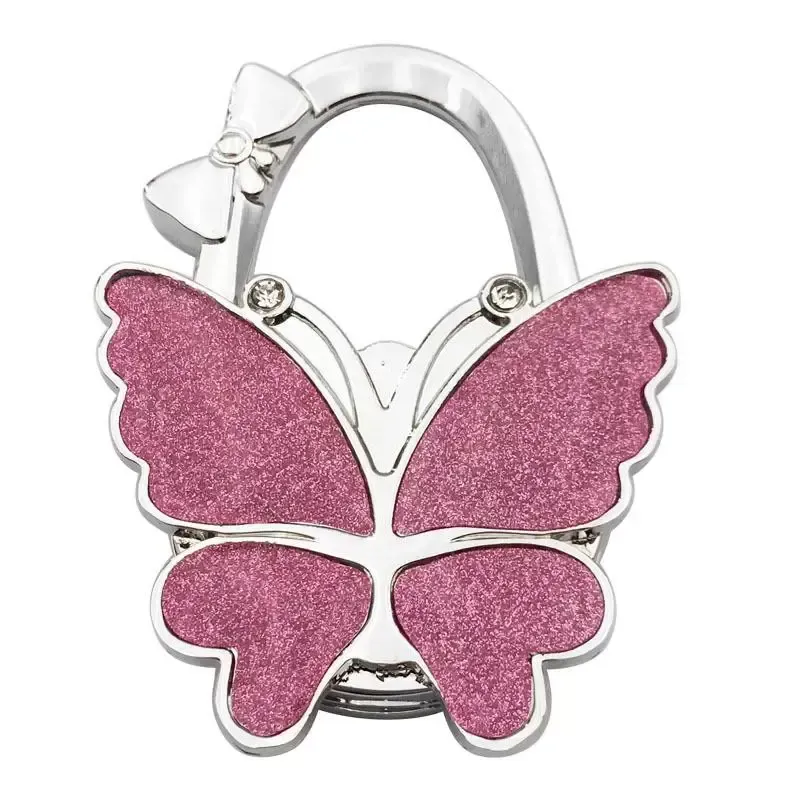 Handbag Hanger Hook Glossy Matte Butterfly Foldable Table for Bag Purse HJ5.31 LL