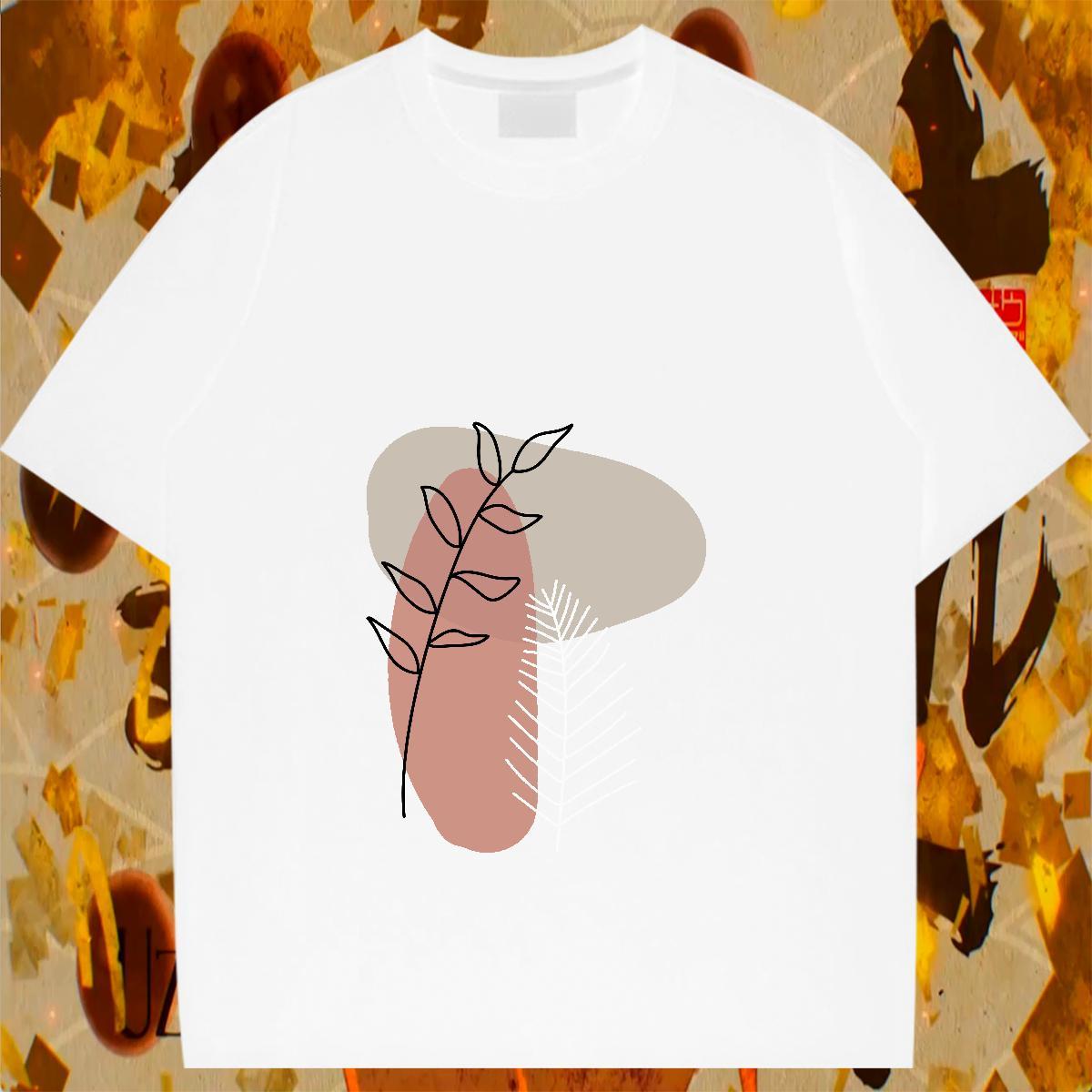 Designer Women Tshirts 100% Cotton 230g painting Street T-Shirts for Women Breathable Short Sleeve DIY Anime Printed Tees Shirts