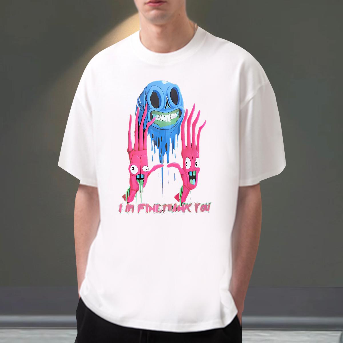 Popular T shirt 230g Pure Cotton skull Street Skull Breathable Short Sleeve Men Tees New Designer Tshirts