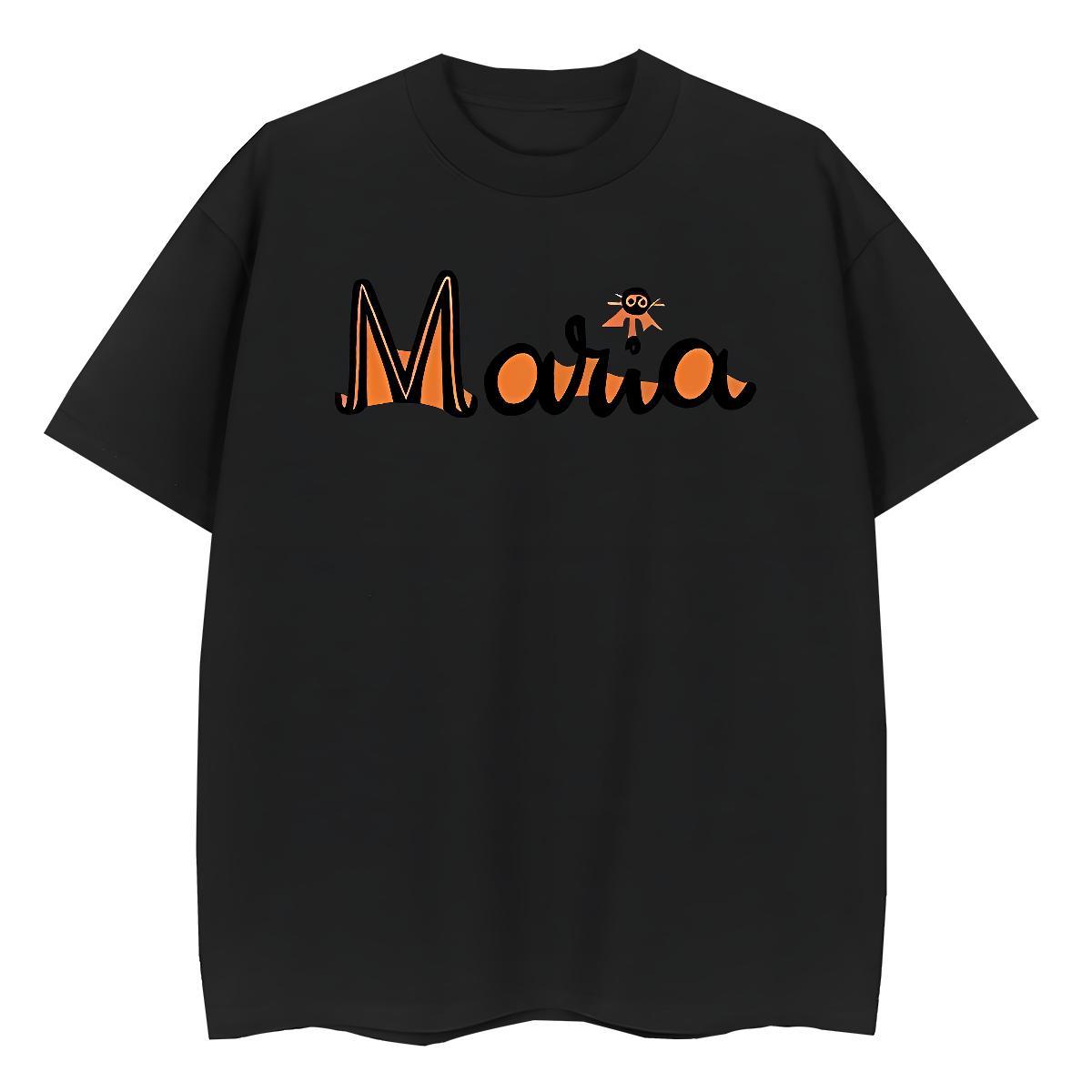 Lady Woman Tshirt 230g Cotton letter Spring Summer T shirt Breathable Custom Cartoon Tops