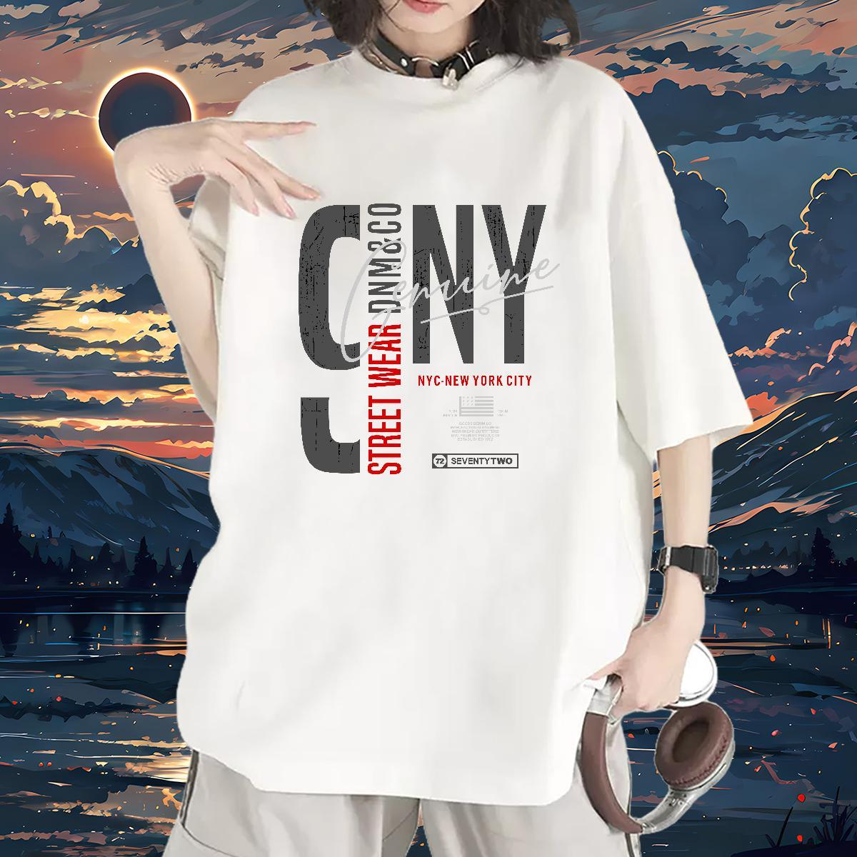 Designer Women Tees 100% Cotton 230g letter Home Outdoor Woman T Shirts Round Neck Short Sleeve Oversized L-4XL Clothes