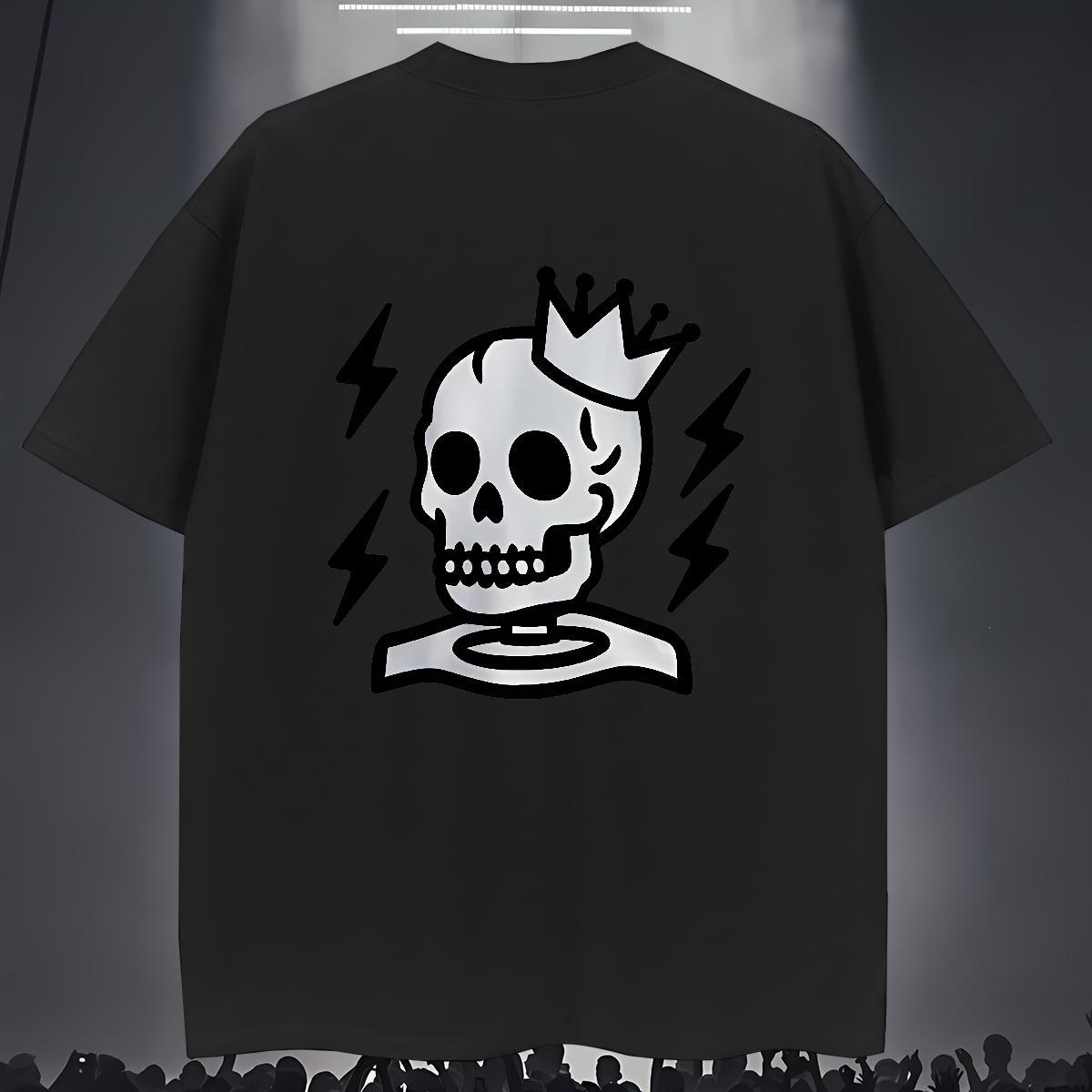 Cool Design T-Shirts 100% Cotton 230g halloween Hip Hop White Plus Size Round Neck Short Sleeve Men Tees Customized Clothings