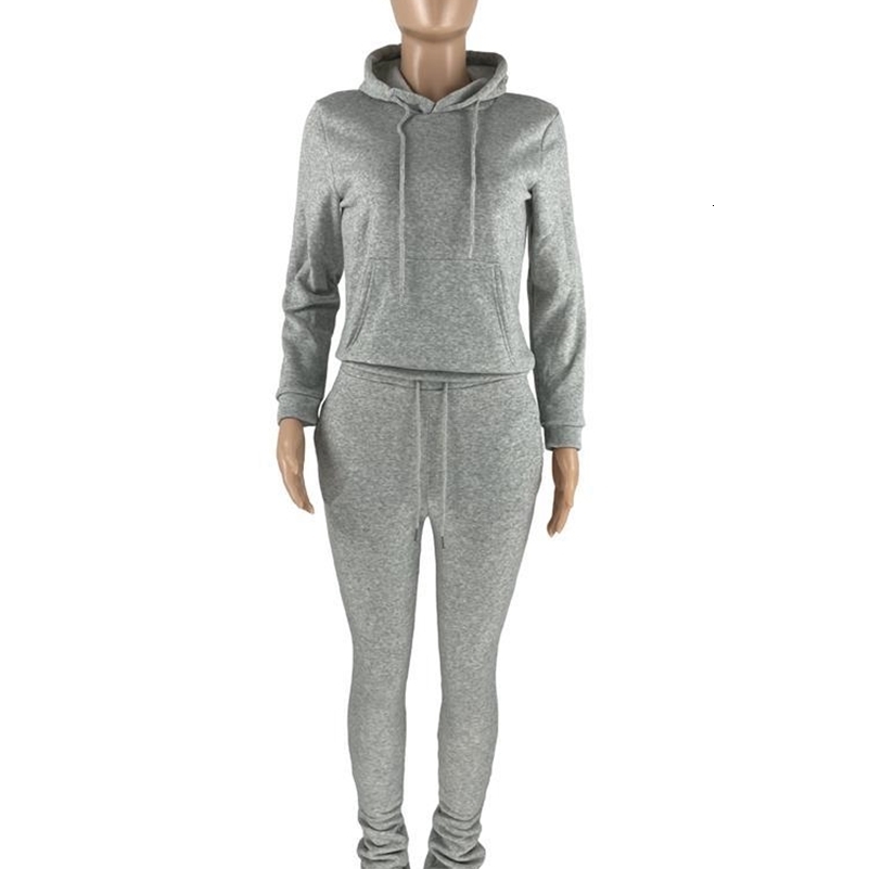 Kontturi Fall Outfits Tracksuit Two 2 Piece Set For Women Long Sleeve Black Hoodies Casual Pink Solid Flare Pants Matching Sets 240822