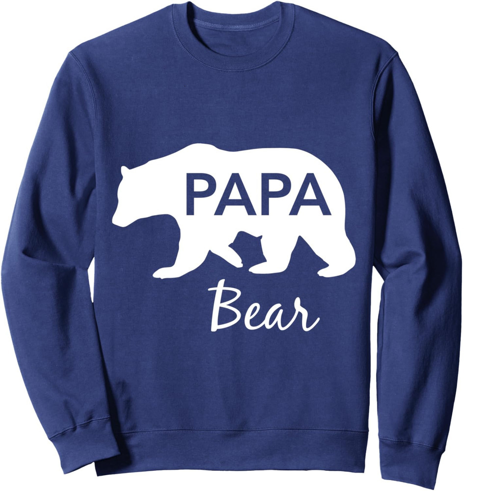 Long Sleeve Shirts for Men sweatshirt Papa Bear Great Gift For Dad Grandpa Father Day Sweatshirt T shirt Tee Streetwear Casual tops clothes