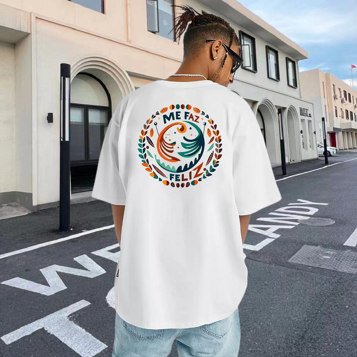 Brand T-Shirts for Men 230g Cotton letter Spring Summer Custom Cartoon Breathable Tshirt for Man Woman Fashion Clothes