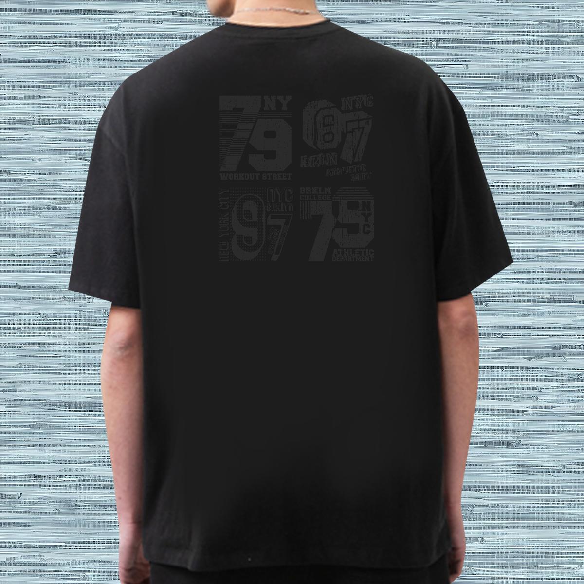 Soft T-Shirts for Men 230g Cotton letter Street Casual Custom Printing Breathable Short Sleeve Men Clothes T-Shirt 2024 DIY Tees Shirts