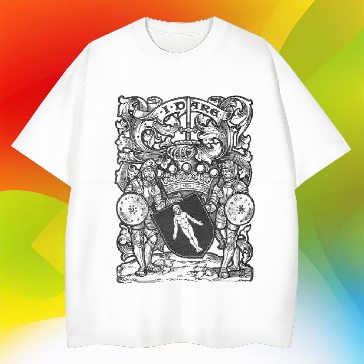 Free Shipping T Shirt For Man 230g 100% Cotton The Cross High Street Hip Hop Anime Pure Cotton Men Tops Tees Factory Direct Tops Shirt
