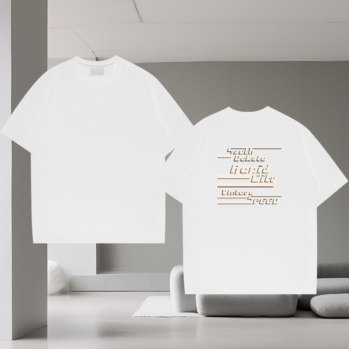 Designer T-Shirts for Men 230g Pure Cotton letter Daily Wear Custom Anime Round Neck Short Sleeve Men Tshirts 2024 Designer Top Tees