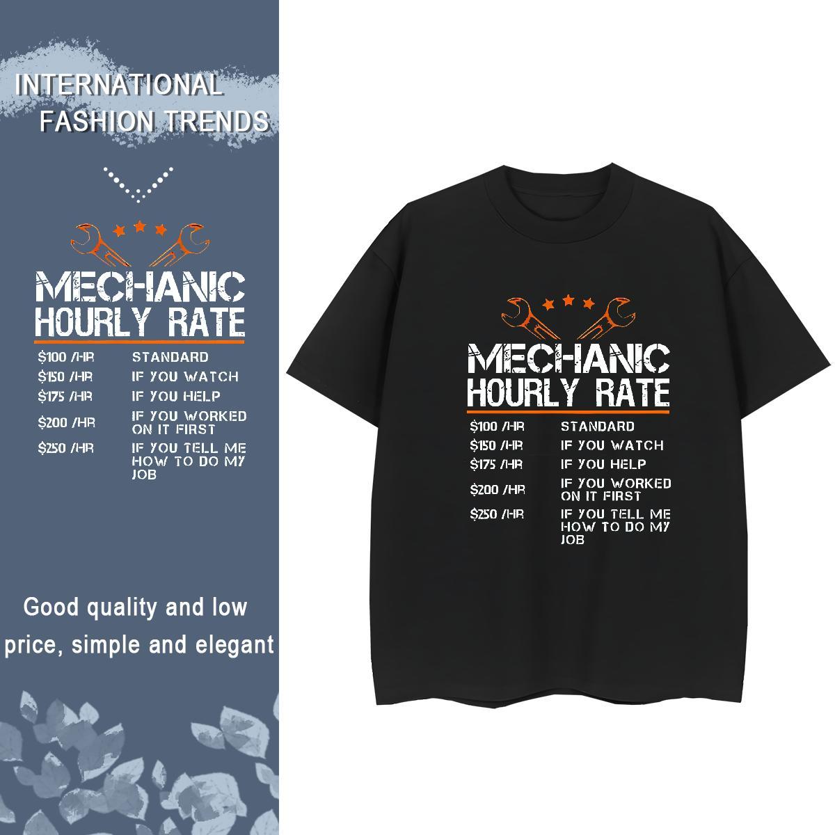 Loose Couples T Shirts 230g Pure Cotton letter Beach Women T Shirts Breathable Anime Print Tops Tees