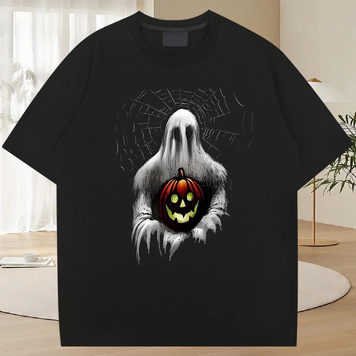 Classic T-Shirts for Men 100% Cotton 230g skull Street wear Hip Hop White Plus Size Breathable Tshirt for Man Woman 2024 DIY Wear