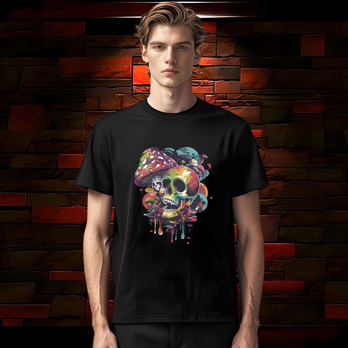 Soft T Shirt For Man 230g 100% Cotton colorful Daily Outfit Custom Anime Short Sleeve O-Neck Men Tees Fashion Casual Tee Shirt