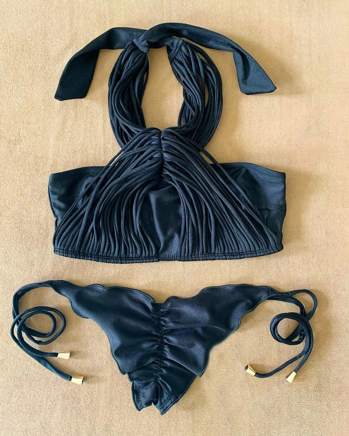 SEAURAL 2024 Brazilian Bikini Bandage Stripes Swimwear Womens Swimsuit Two Piece Set Female Sexy Mujer Beachwear Summer 240823