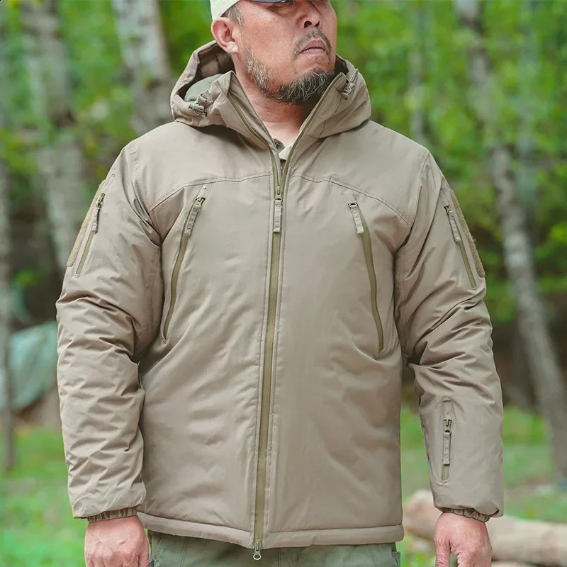 Winter tactical park MIG 20 warm jacket waterproof windproof high heat hooded outdoor hunting mens clothing 240822