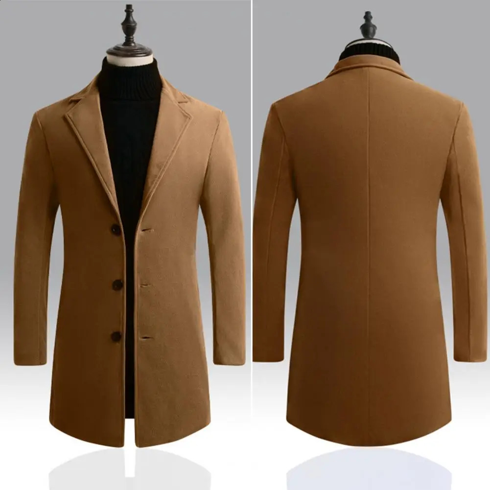 Trendy Winter Jacket Solid Color Coldproof Autumn Slim-fitting Pure Color Coat 240822