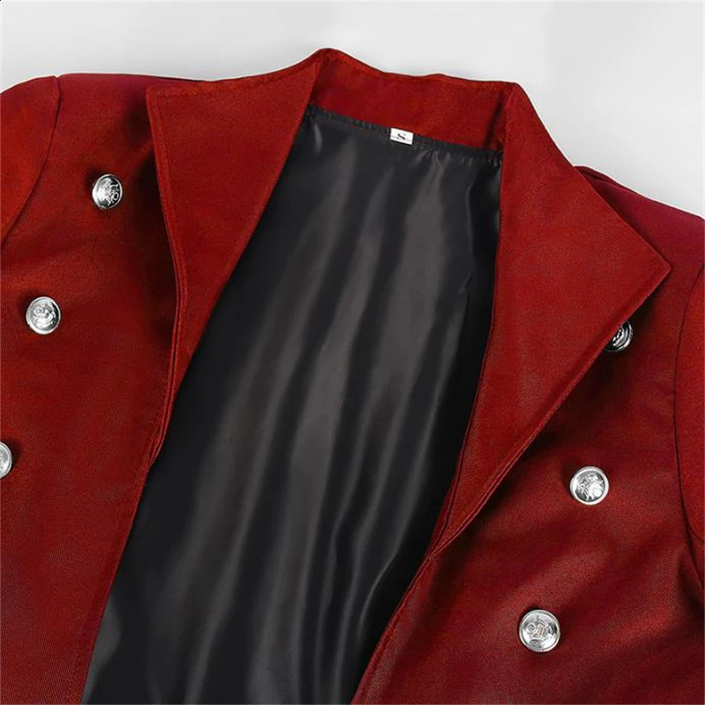 Vintage Medieval Costumes Steampunk Gothic Black Long Jacket Coat Cosplay Pirate Halloween Outfit Mens Trenchcoat 240822