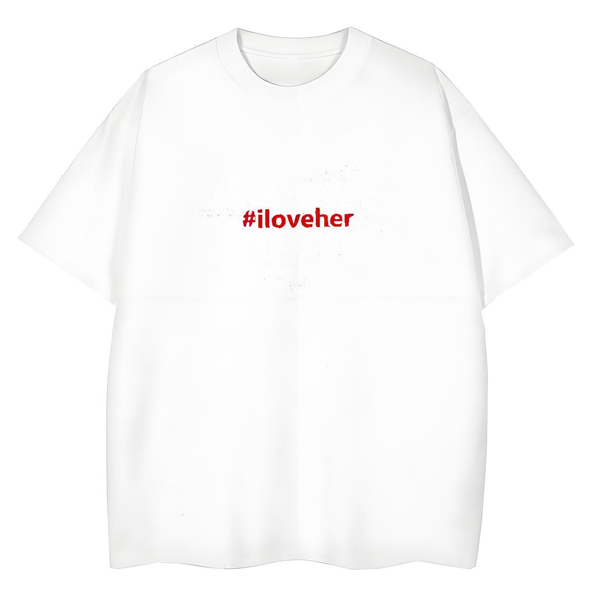 Female Womens Tshirts 230g 100% Cotton letter Street Wear T-Shirts for Women Crew Neck Breathable Custom Printed Tees Shirts
