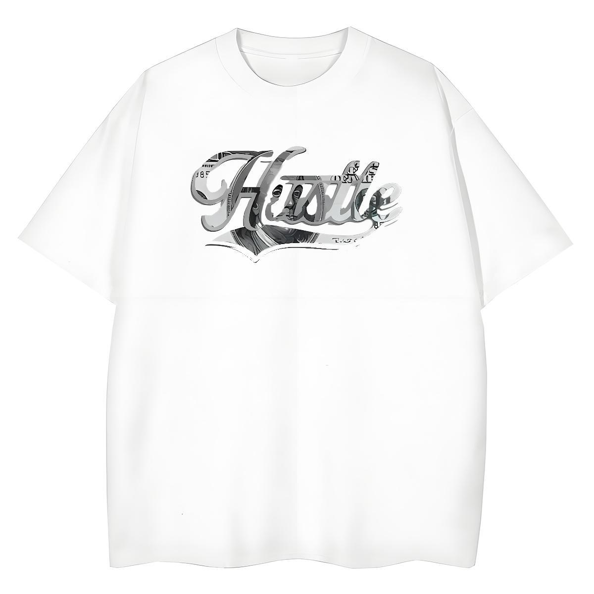 Soft T Shirt For Man 230g Cotton letter Street Casual Oversized 3XL 4XL Crew Neck Couples T Shirts Classic Top Tees