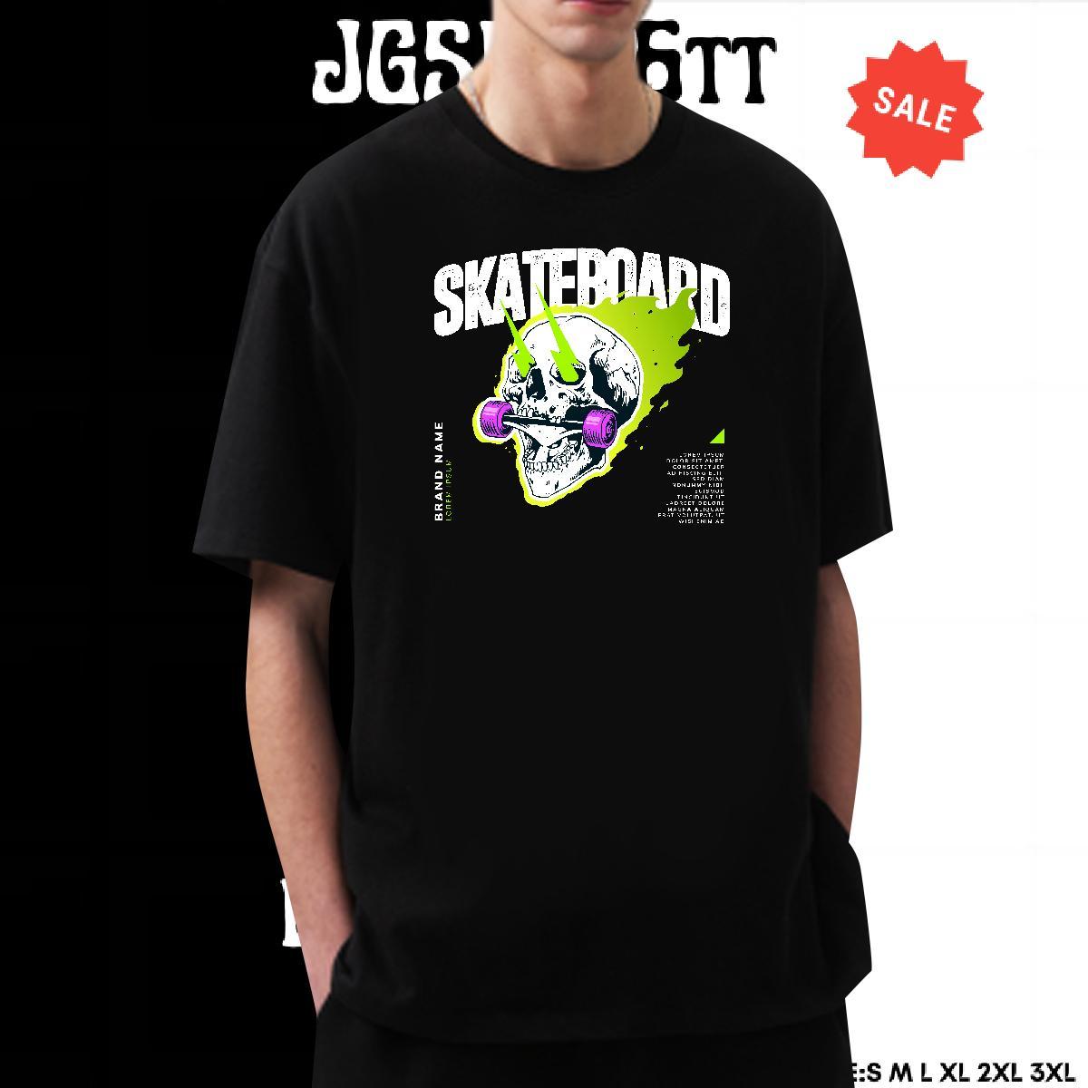Free Shipping T-Shirts for Men 230g 100% Cotton skull Hip Hop Customized Breathable Short Sleeve Men Tshirts Brand Tee Shirt