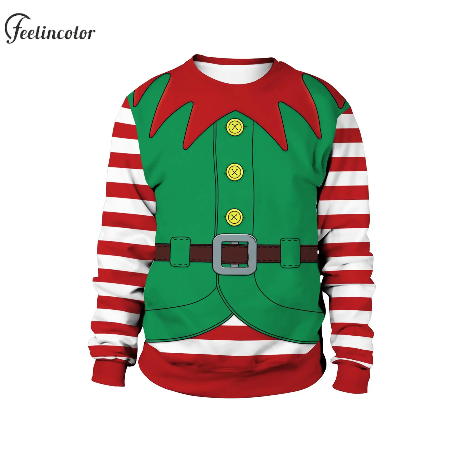 Christmas Sweatshirts for Men 3D Printing Tracksuit Unisex Pullovers Autumn Warm Men Winter Hoodies 90S Vintage Male Clothing 240823