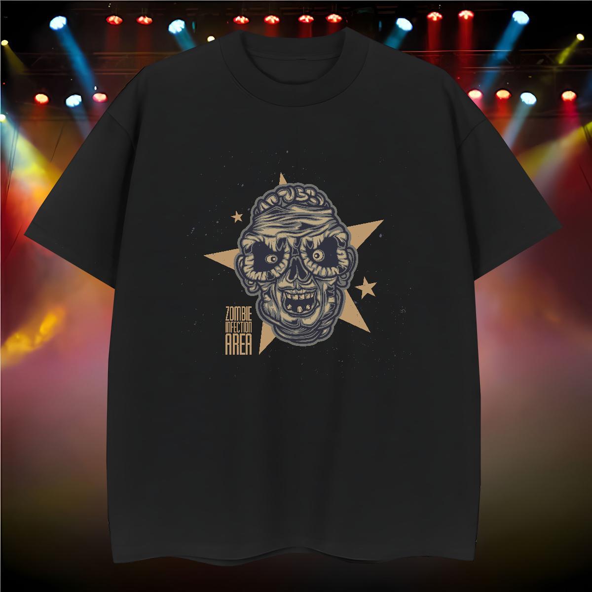 Comfortable Man T Shirts 100% Cotton 230g skull Summer Casual Custom Big Size Short Sleeve O-Neck Men Tops Tees New Designer Wear
