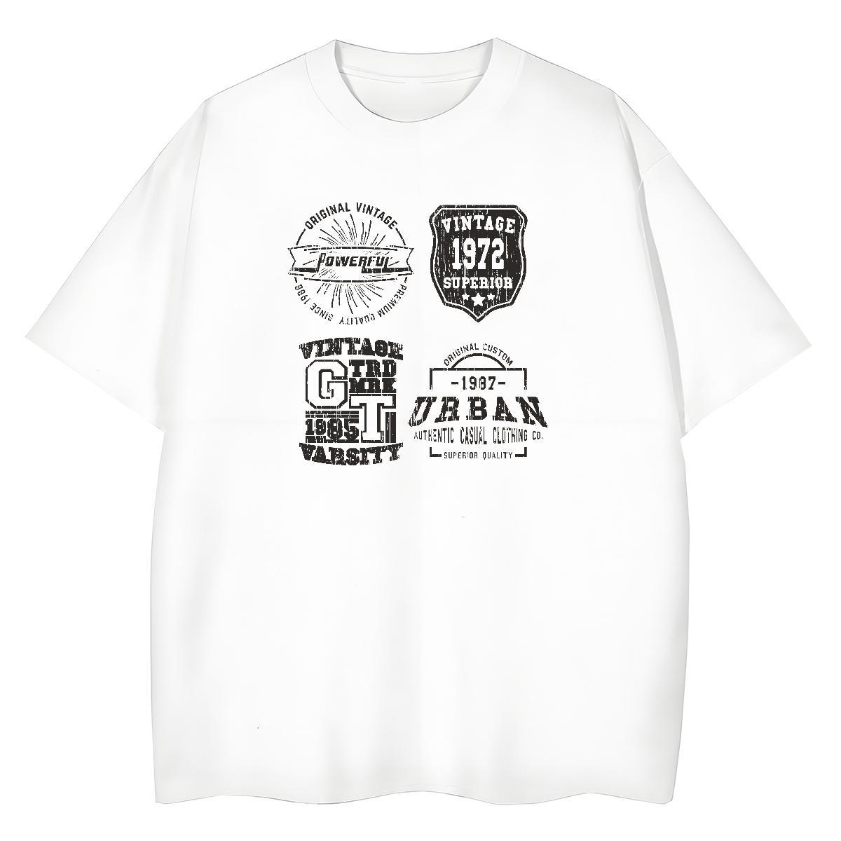 Wholesale Couples T Shirts 100% Cotton 230g letter Home Outdoor Woman T Shirts Breathable White Plus Size Tshirts