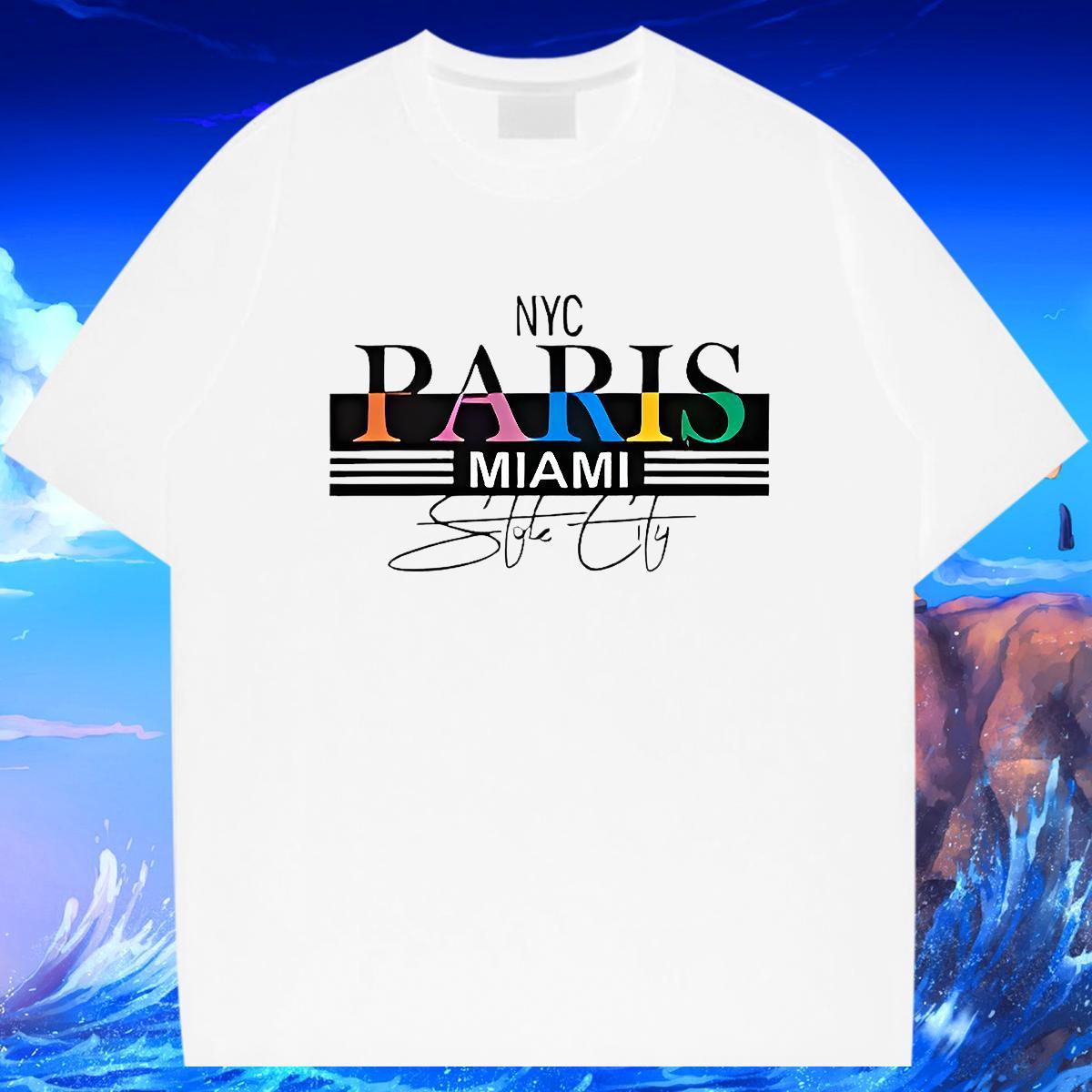 Unisex T Shirt For Man 230g Cotton letter Street Casual Custom Printing Breathable Soft Men Tees Designer Clothings