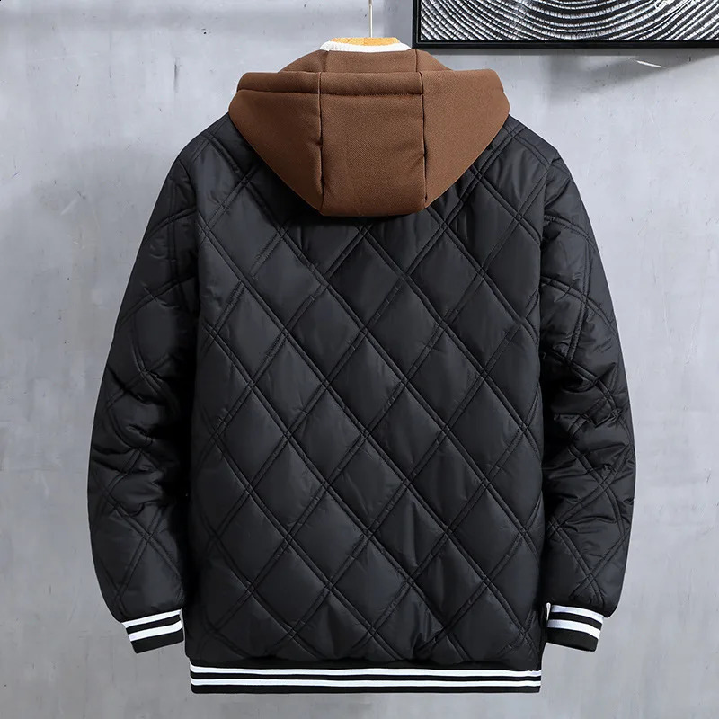 Oversized jacket Parded Parkas thick cotton mens loose and warm hooded large 10XL 11XL winter 240822