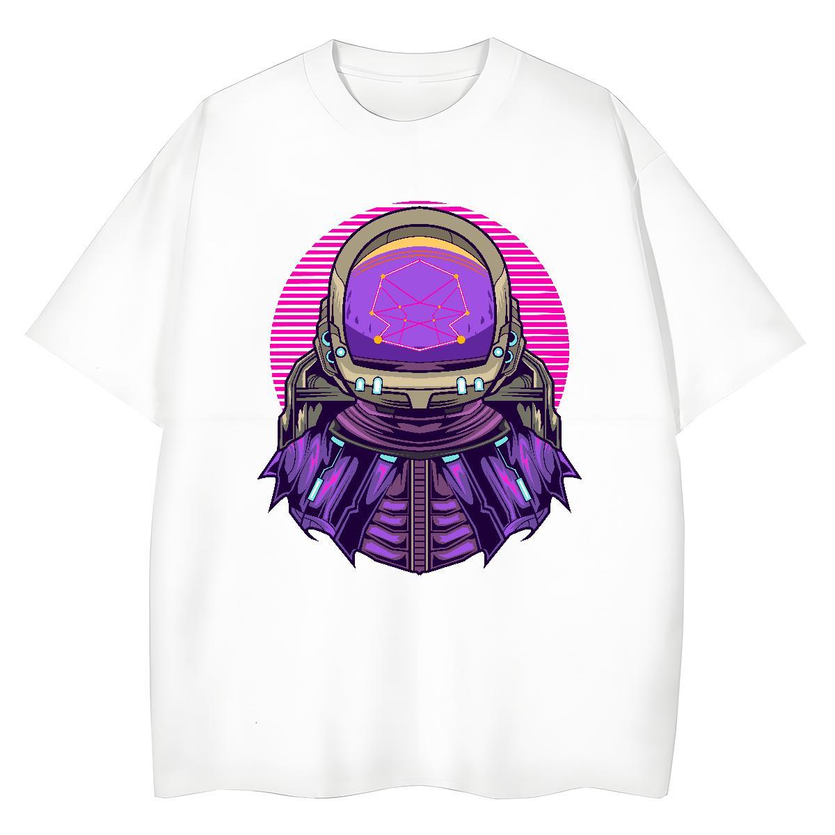 Female Lady T shirt 230g Pure Cotton universe High Street Hip Hop T Shirts Women Crew Neck Breathable Custom Print Plus Size Tees