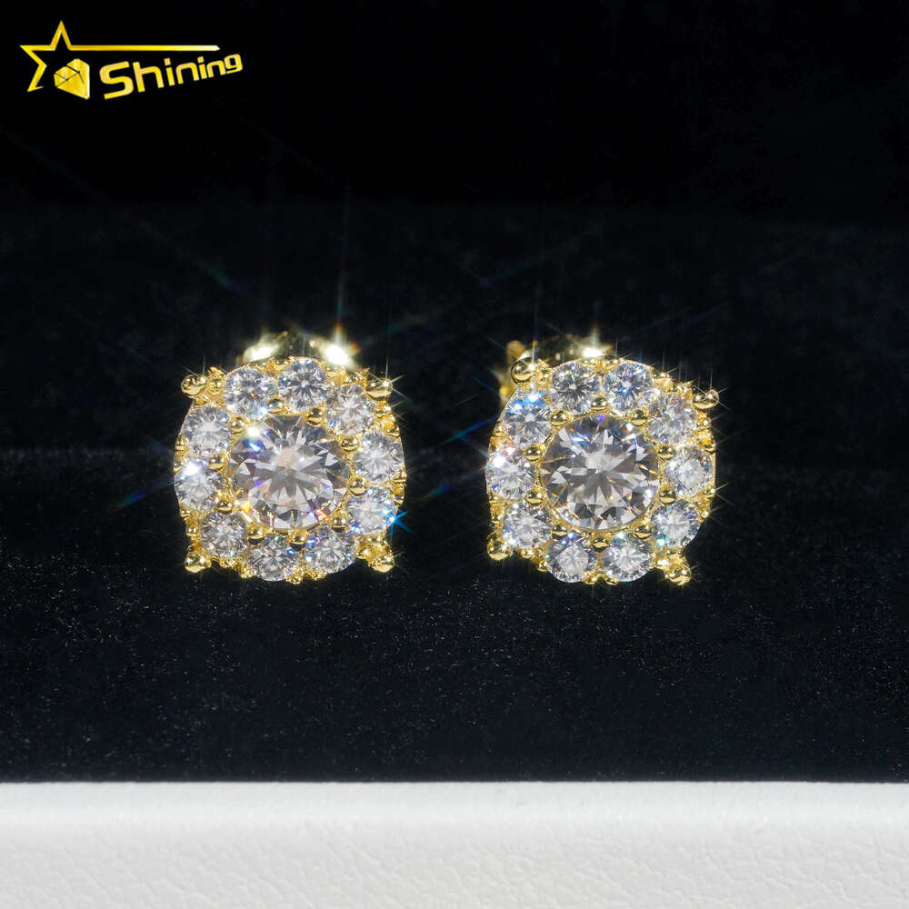 Super cost-effective s with dia hip hop moissanite earring rapper jewelry