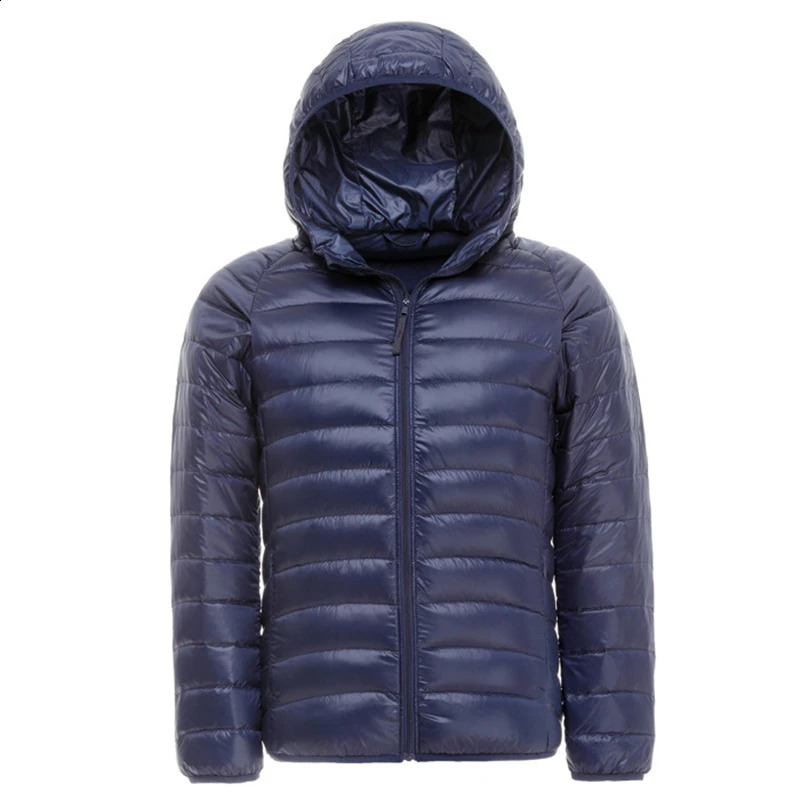 Winter mens Ultralight down jacket outdoor Soprt portable warm park windproof skiing climbing duck 240822