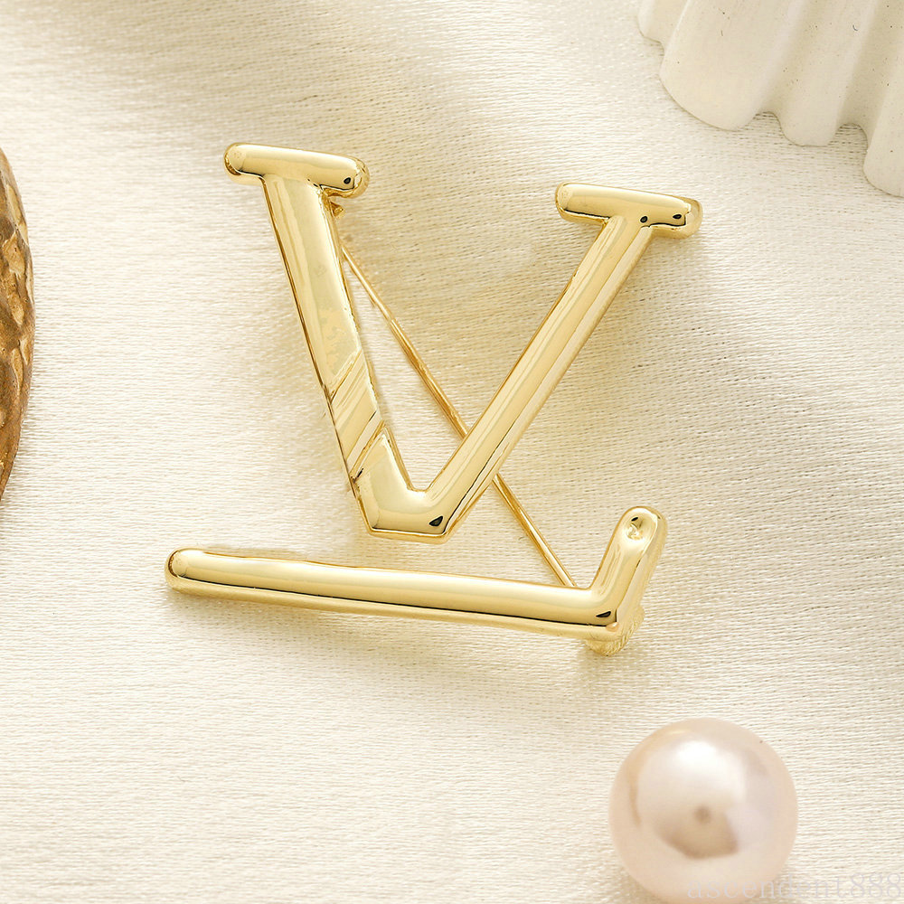 Brooch Sier Gold Plated Designer Jewelry Women Brand Letter Brooches High Quality Pins Wedding Gift