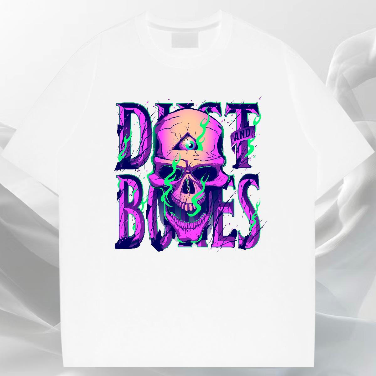 Brand T-Shirts 230g Cotton skull Outdoor Custom Big Size Breathable Soft Men Tshirts DIY Customized Tees Shirts