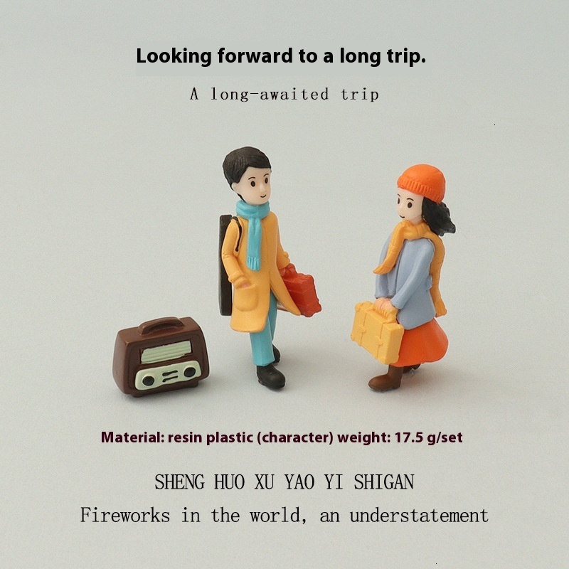 Adorable Miniature Cartoon Family Ornaments - Perfect Small-Scale Home Decor Accessories OB11