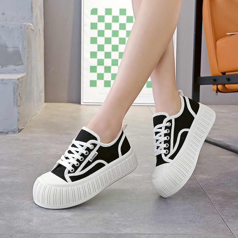 Ddmysports Canvas Versatile Board For Female Students Spring Autumn New Breathable Sports And Leisure Shoes Anti Slip Biscuit MA OUTDOOR