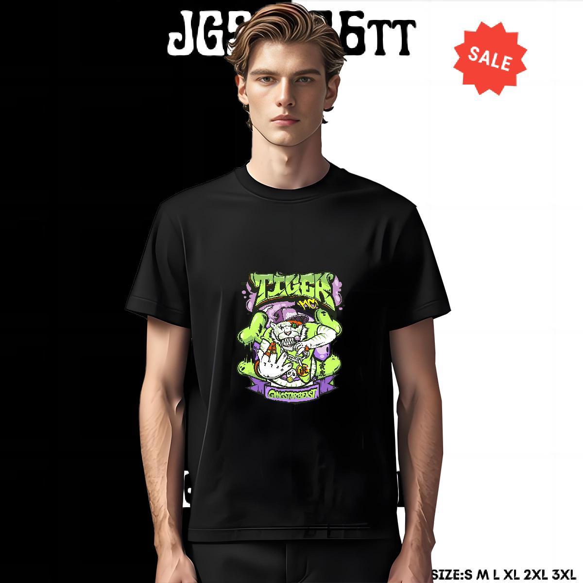 Free Shipping T-Shirts 230g Cotton skull Spring Summer Plus Size Custom Crew Neck Breathable Men Clothes T-Shirt Brand Tops