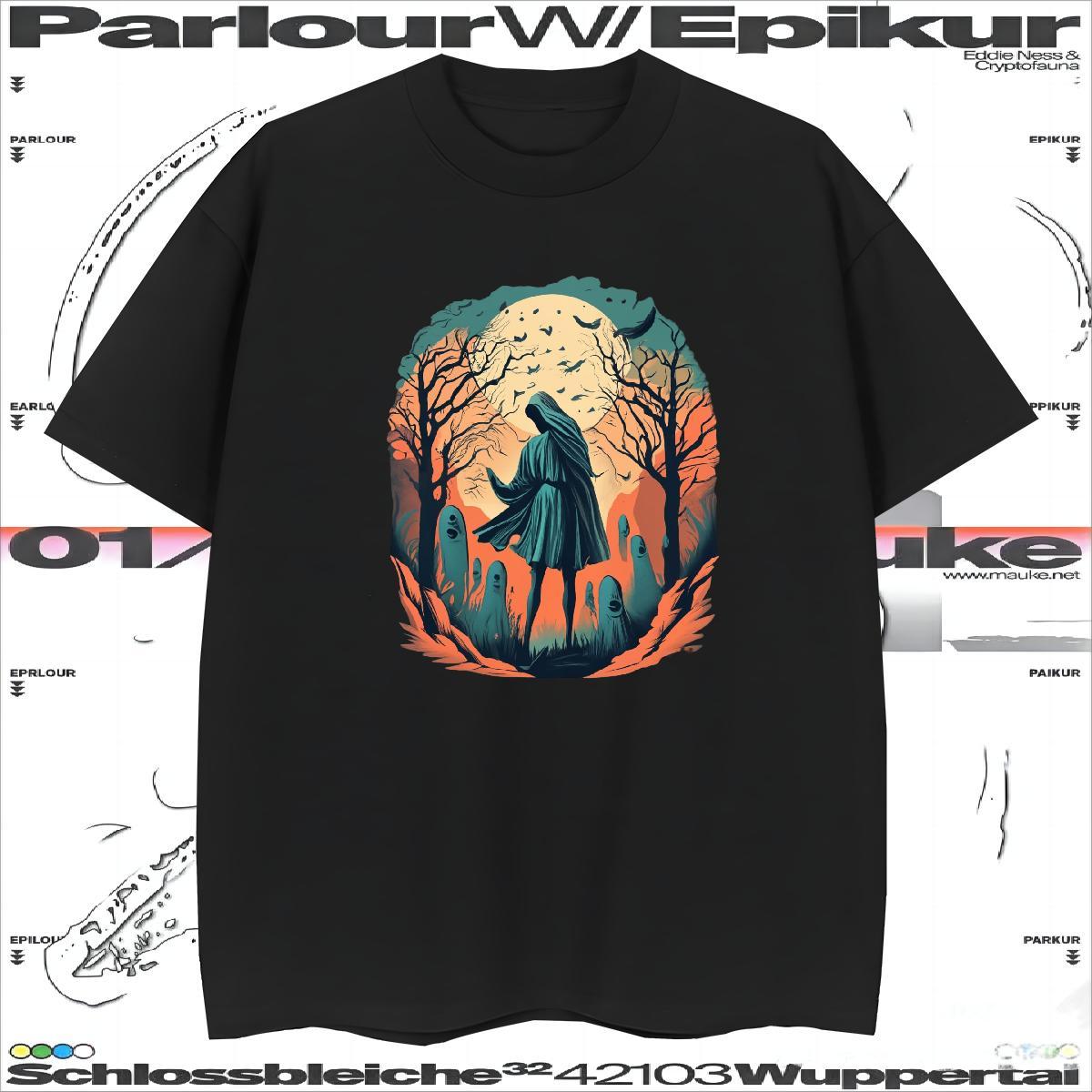 Brand Men T Shirts 100% Cotton 230g skull Home Outdoor Skull Pure Cotton Tshirt for Man Woman New Wear