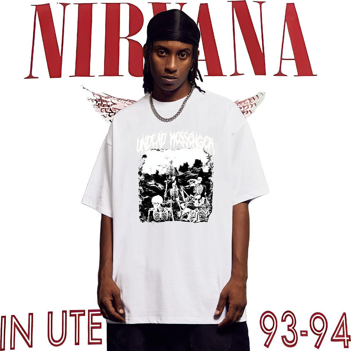Loose Man T Shirts 230g Pure Cotton skull High Street Hip Hop Customized Round Neck Short Sleeve Men Tshirts 2024 DIY Top Tees