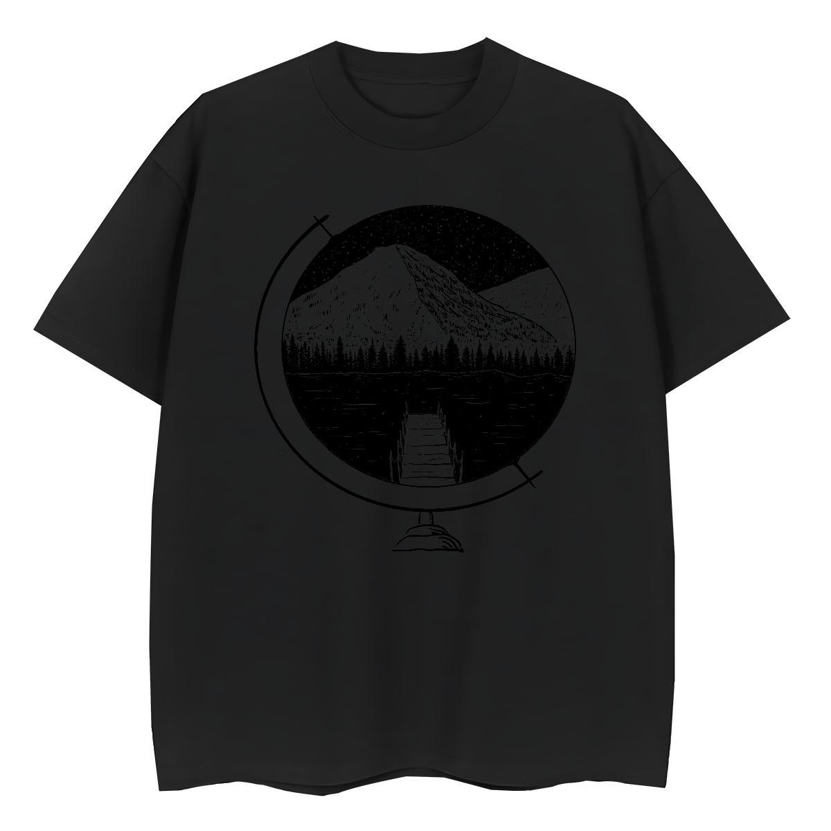 Comfortable Couples T Shirts 100% Cotton 230g painting Daily Wear T Shirt For Woman O-Neck Short Sleeve Skull Tees
